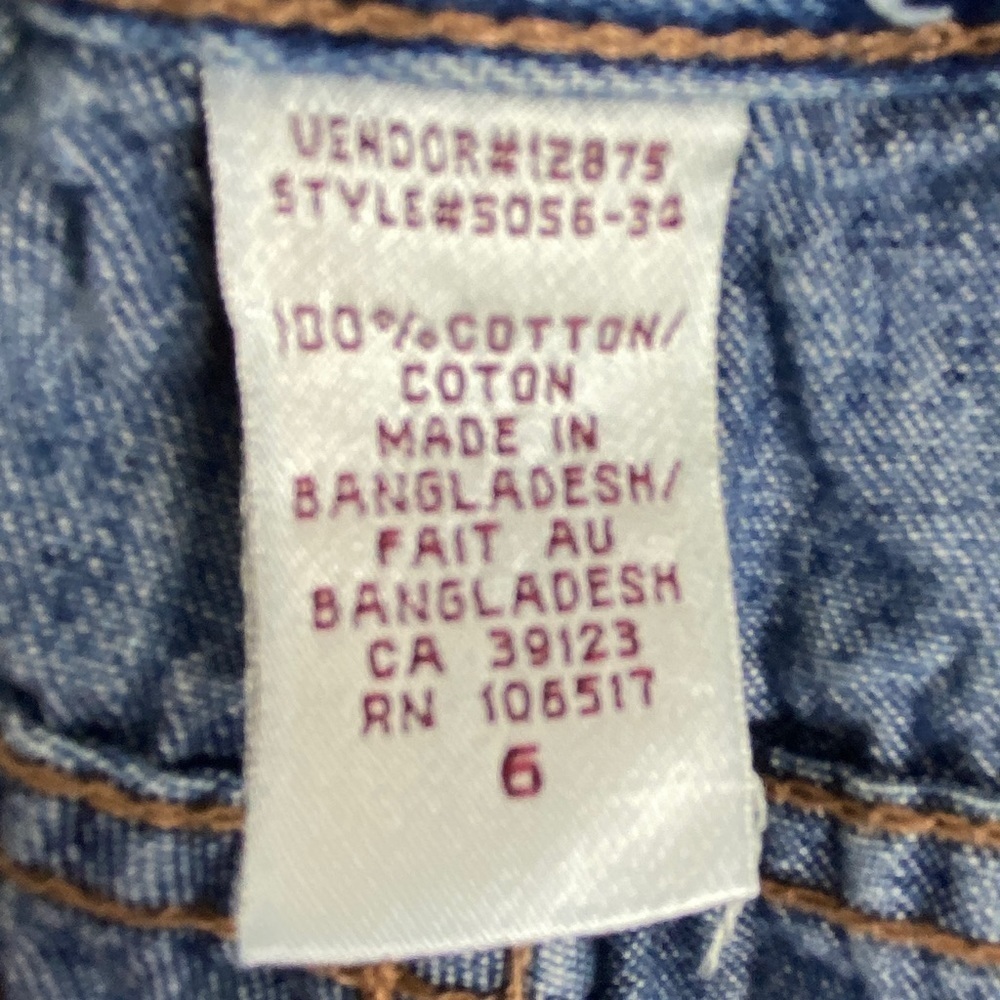 Northern Reflections Denim Long Shorts or Capris Size 6 Blue Jean 100% Cotton - Picture 2 of 7